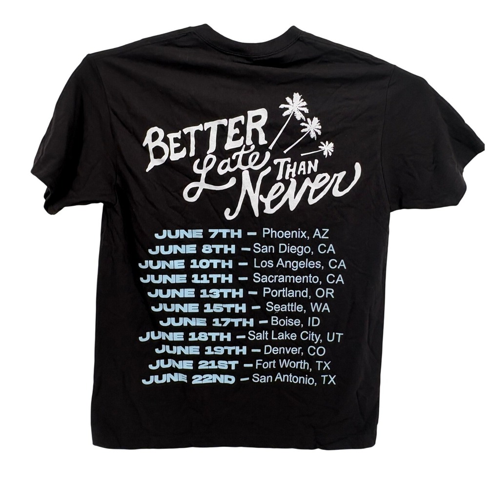 American Apparel‎ T-Shirt Mens L Black Matt Corman Summer Tour 2025 Graphic Tee